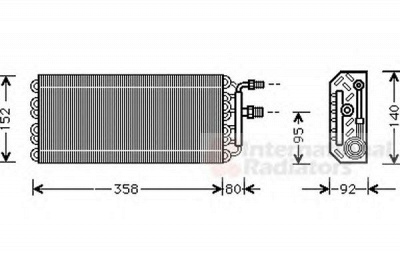 VAN WEZEL 3700v049 -  Испаритель, кондиционер